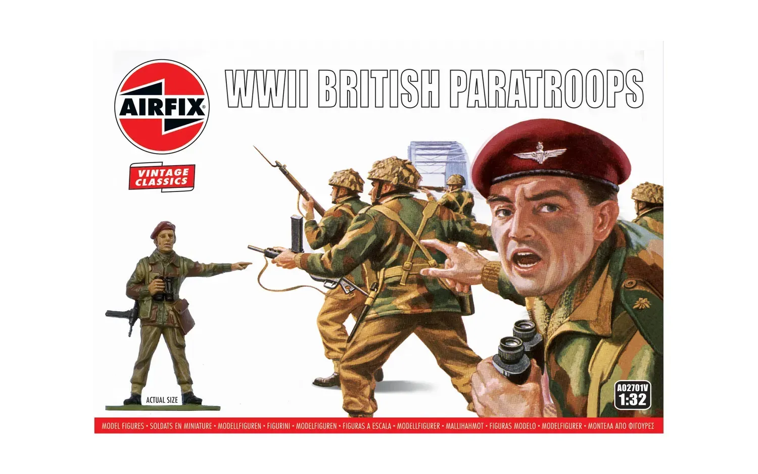 Airfix AF02701V 1/32 WW.II British Paratroops - 'VINTAGE'