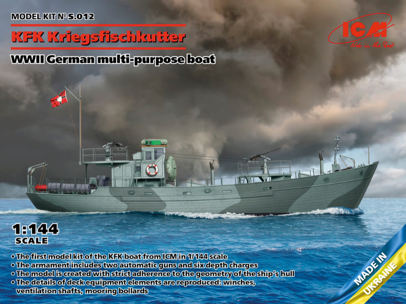 ICM ICMS012 1/144 WW.II KFK Kriegsfischkutter - German Multi-Purpose boat