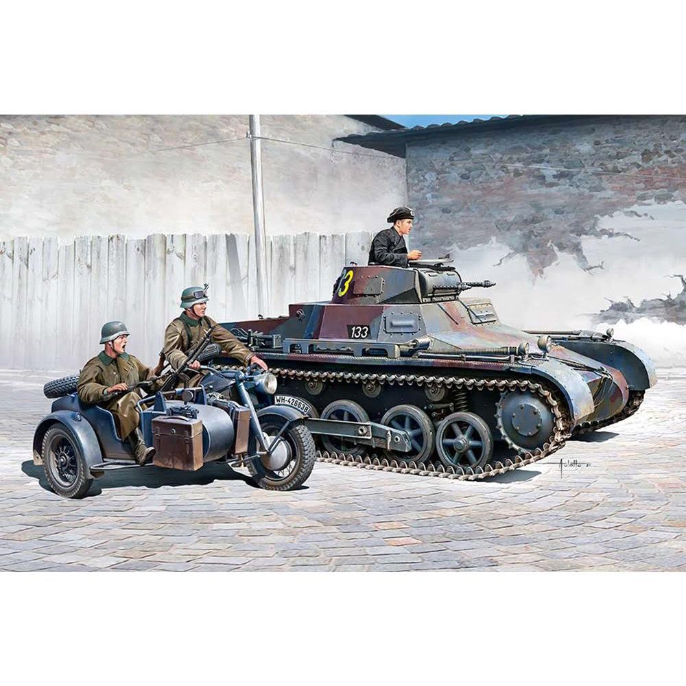 Academy 13556 1/35 Panzer I Ausf. B & Zundapp K750