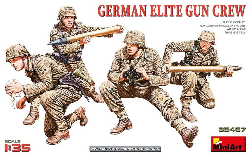 Miniart MA35467 1/35 German Elite Gun Crew Miniart MA35467 1/35 German Elite Gun Crew