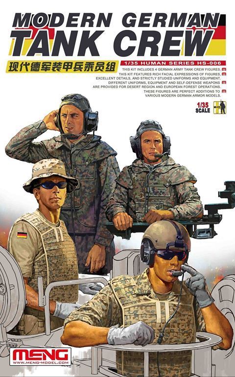 MENG HS006 1/35 Modern German Tank Crew MENG HS006 1/35 Modern German Tank Crew