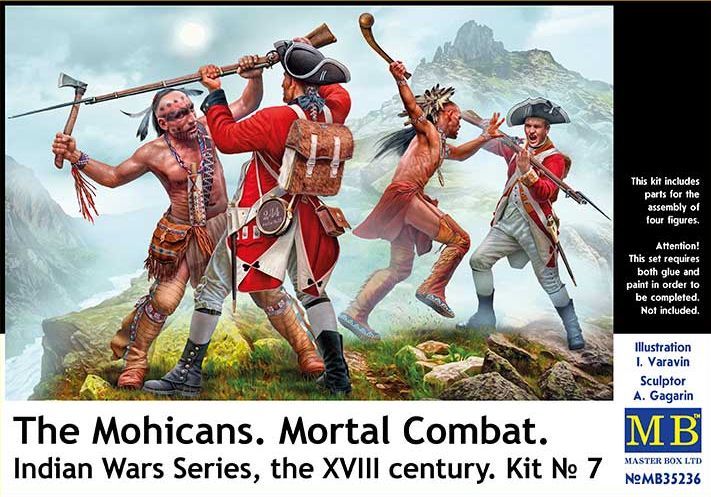 MASTER BOX MB35236 1/35 The Mohicans. Mortal Combat. - Indian Wars Series, The XVIII Century. Kit No. 7