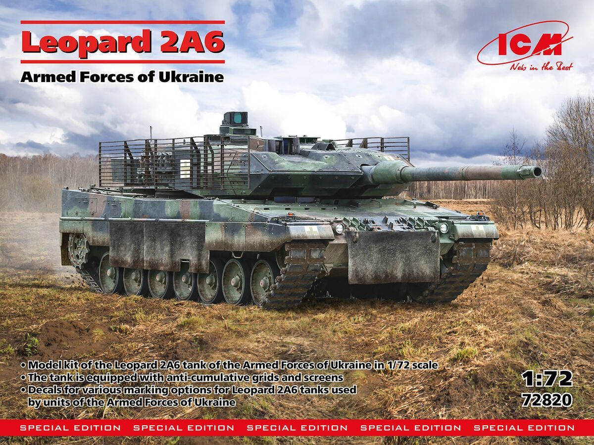 ICM ICM72820 1/72 Leopard 2A6 of the Armed Forces of Ukraine