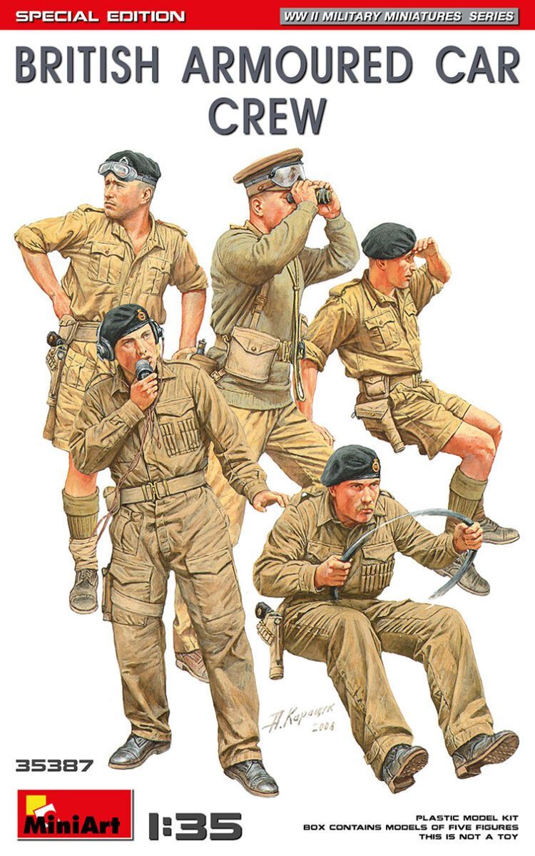 Miniart MA35387 1/35 British Armoured Car Crew - Special Edition !!