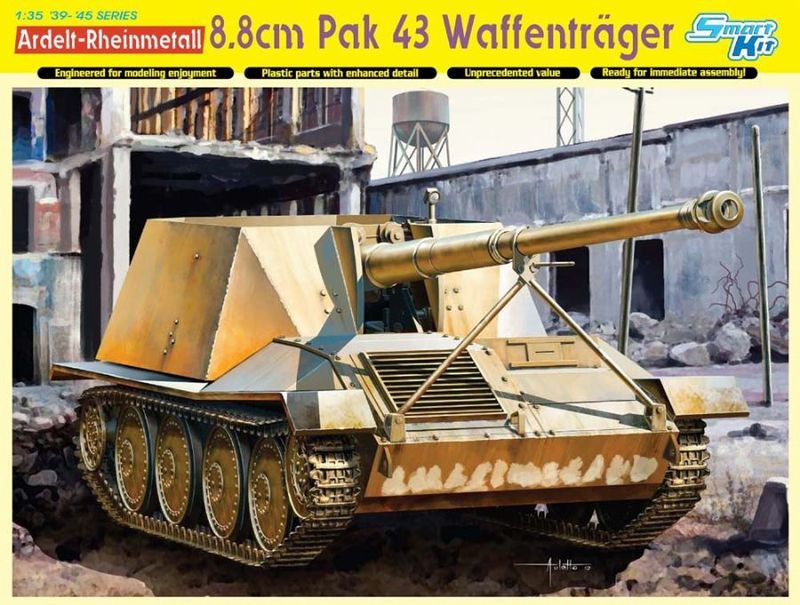 DRAGON DR6728 1/35 Ardelt - Rheinmetall 8.8cm Pak 43 -'Waffenträger'