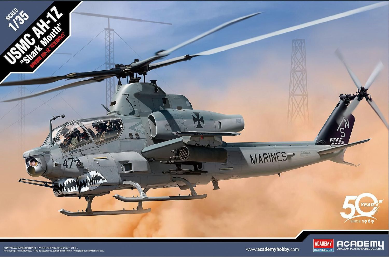 Academy 12127 1/35 USMC AH-1Z "Shark Mouth"