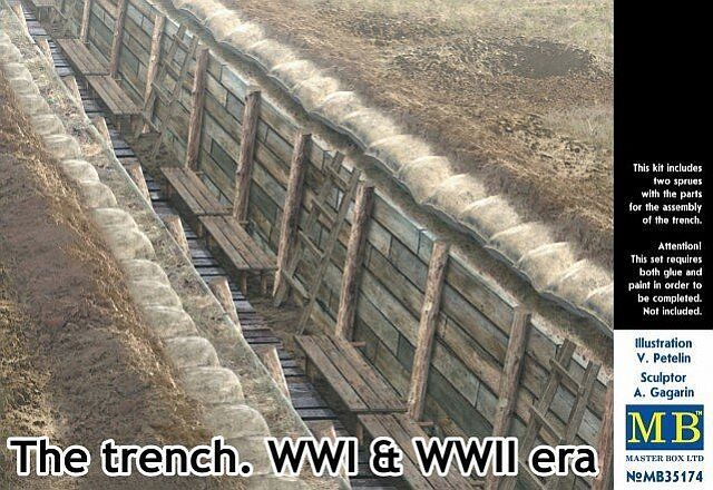 MASTER BOX MB35174 1/35 The Trench. - WW.I & WW.II Era