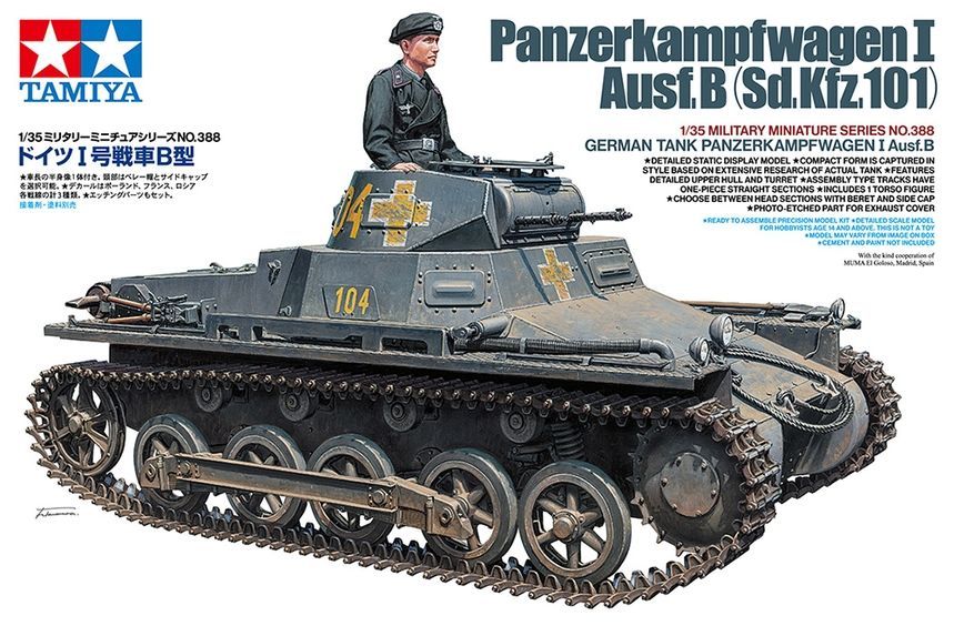 Tamiya TM35388 1/35 German Tank Pz.Kpfw. I Ausf.B