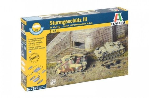 Italeri IT7522 1/72 Sd.Kfz. 142/1 Sturmgeschütz III, Ausf. F Italeri IT7522 1/72 Sd.Kfz. 142/1 Sturmgeschütz III, Ausf. F