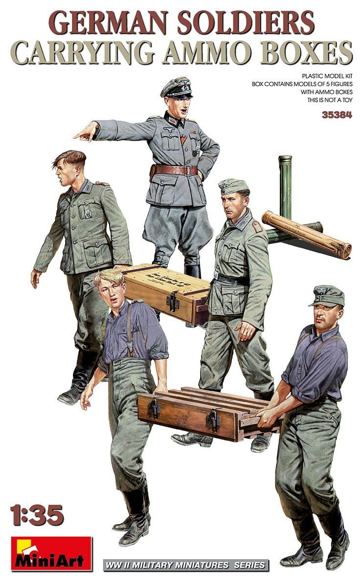 Miniart MA35384 1/35 German Soldiers Carrying Ammo Boxes