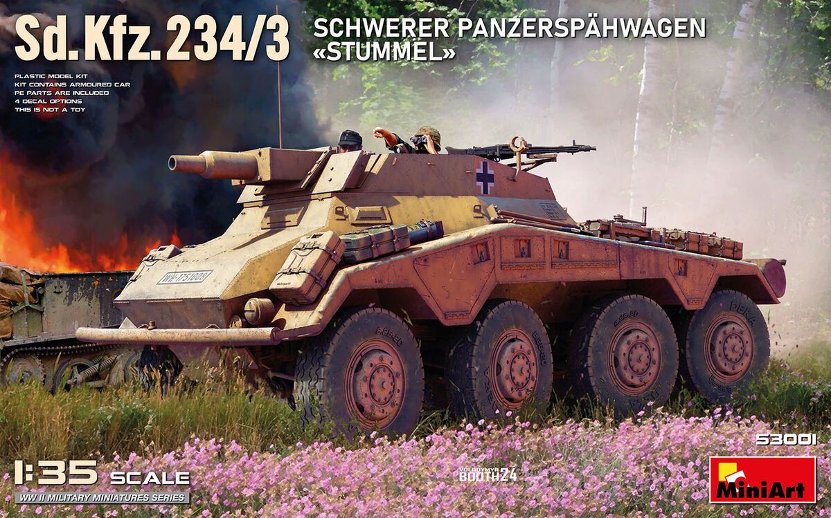 MINIART MA53001 1/35 Sd.Kfz.234/3 mit 7,5cm KwK  'Stummel'