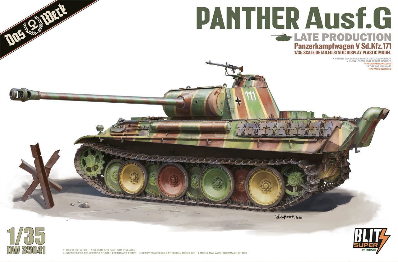 Das Werk DAW35041 1/35 Panther, Ausf. G - Late Prod. - 'SUPER BLITZ'