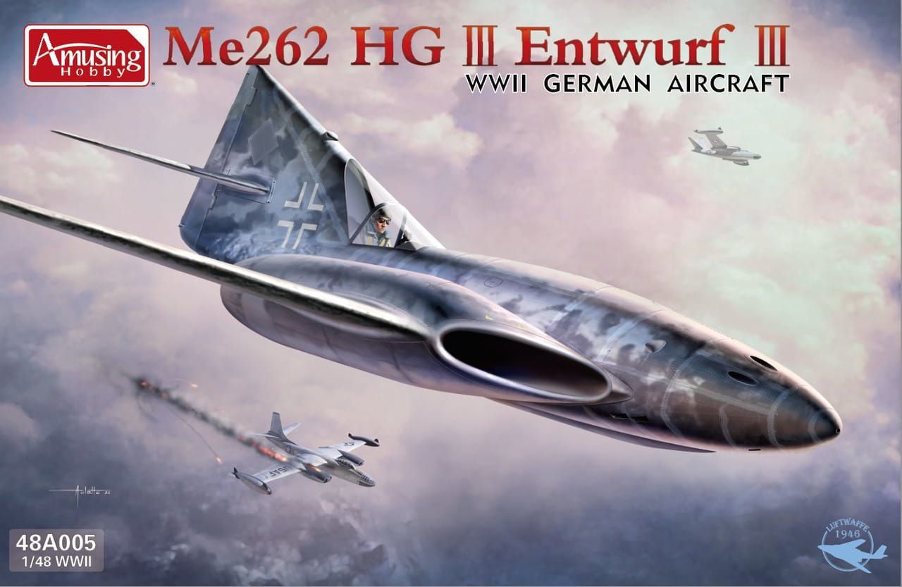 AMUSING HOBBY AH48A005 1/48 Me 262 HG III - Entwurf III