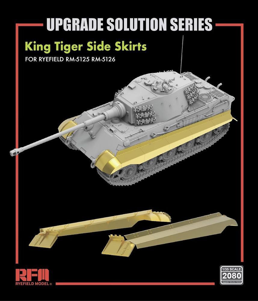 RYEFIELD RM2080 1/35 Upgrade Solution Set for RM-5125/26 King Tiger Side Skirts
