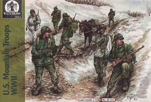 WATERLOO AP031 1/72 US WWII Mountain Troops