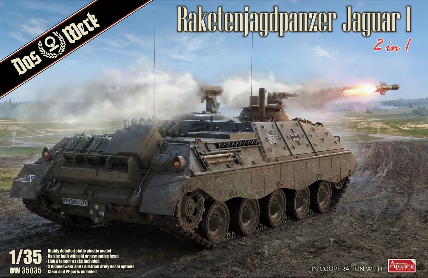 Das Werk DAW35035 1/35 Raketenjagdpanzer Jaguar 1 ( 2 In 1 )