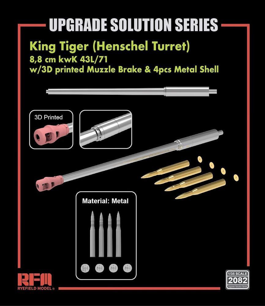RYEFIELD RM2082 1/35 Upgrade Solution Set for King Tiger - Henschel Turret
