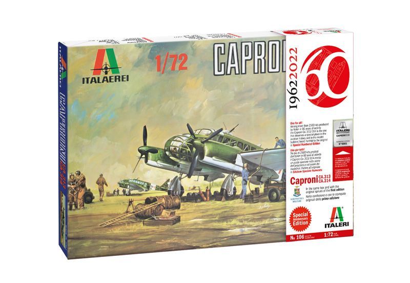 Italeri IT0106 1/72 Caproni Ca. 313/314 Vintage Special Anniversary Edition !!