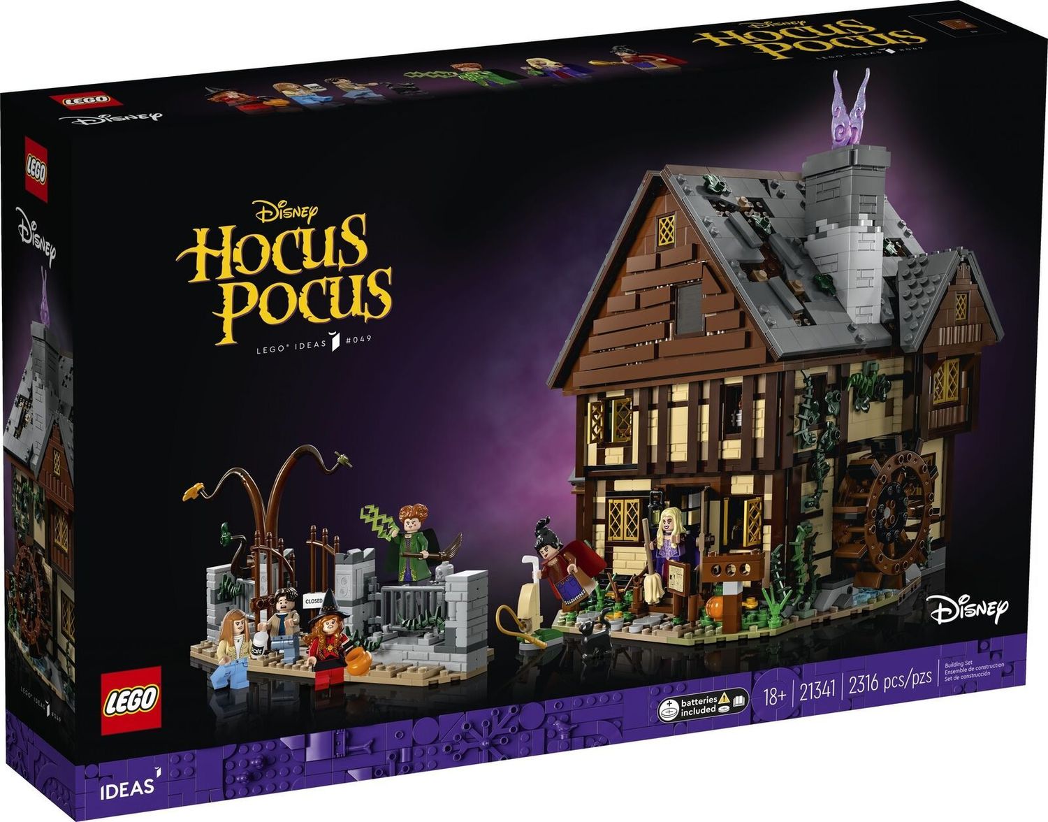 LEGO® LEG21341 Disney Hocus Pocus - Das Hexenhaus der Sanderson Schwestern