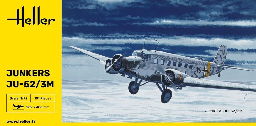 HELLER HE80380 1/72 Junkers JU-52/3M