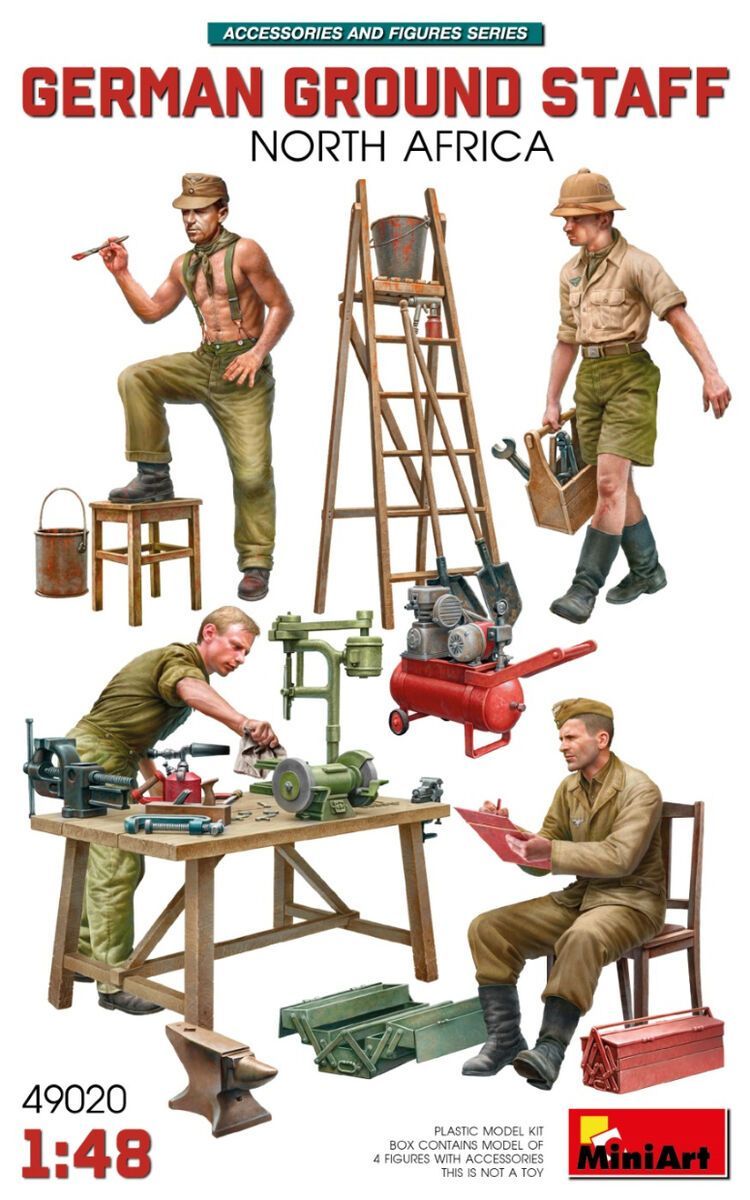 Miniart MA49020 1/48 German Ground Staff - North Africa