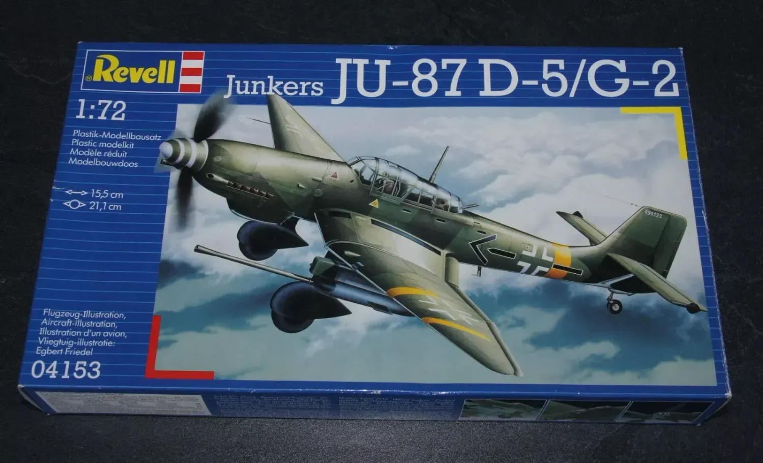 REVELL REV4153 1/72 Junkers Ju-87 D-5/G-2 - Box mit Lagerspuren