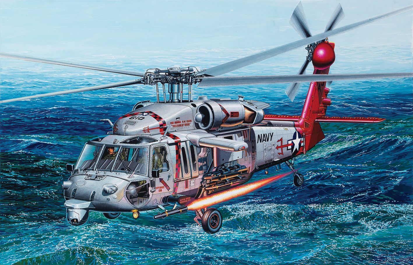 Academy 12120 1/35 Sikorsky MH- 60S US Navy HSC-9 "Trouble Shooter"