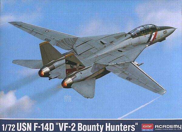 Academy 12590 1/72 F-14D Super Tomcat "VF-2 Bounty Hunters" Fighter Aircraft