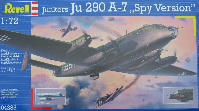 REVELL REV04285 1/72 Junkers Ju 290 A-7 "Spy Version" - Box mit deutlichen Lagerspuren - Inhalt OVP / NEU !!