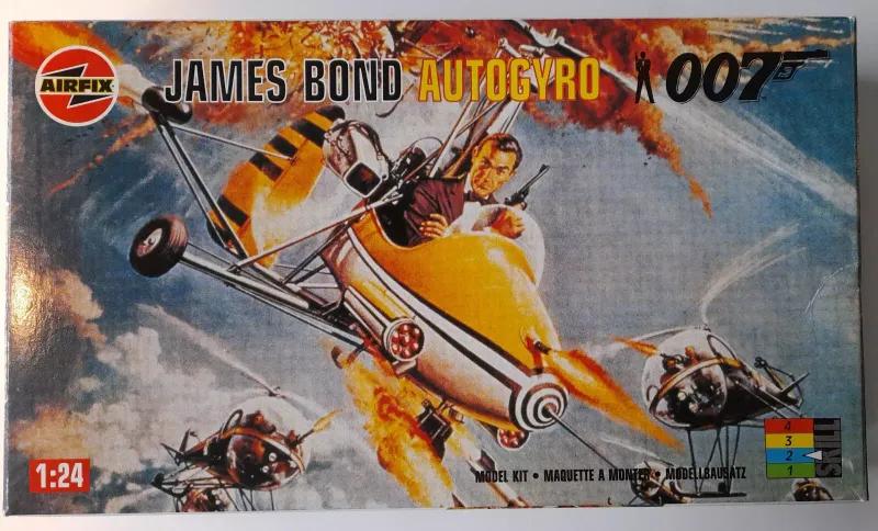 Airfix AF04401 1/24 James Bond Autogyro 007 - Box mit Lagerspuren !! Airfix AF04401 1/24 James Bond Autogyro 007 - Box mit Lagerspuren !!