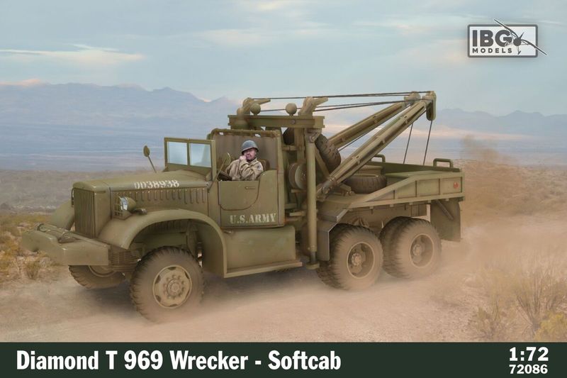 IBG IBG72086 1/72 Diamond T 969 Wrecker - Softcab