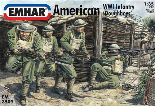 Emhar EM3509 1/35 American WWI Infantry - 'Doughboys'