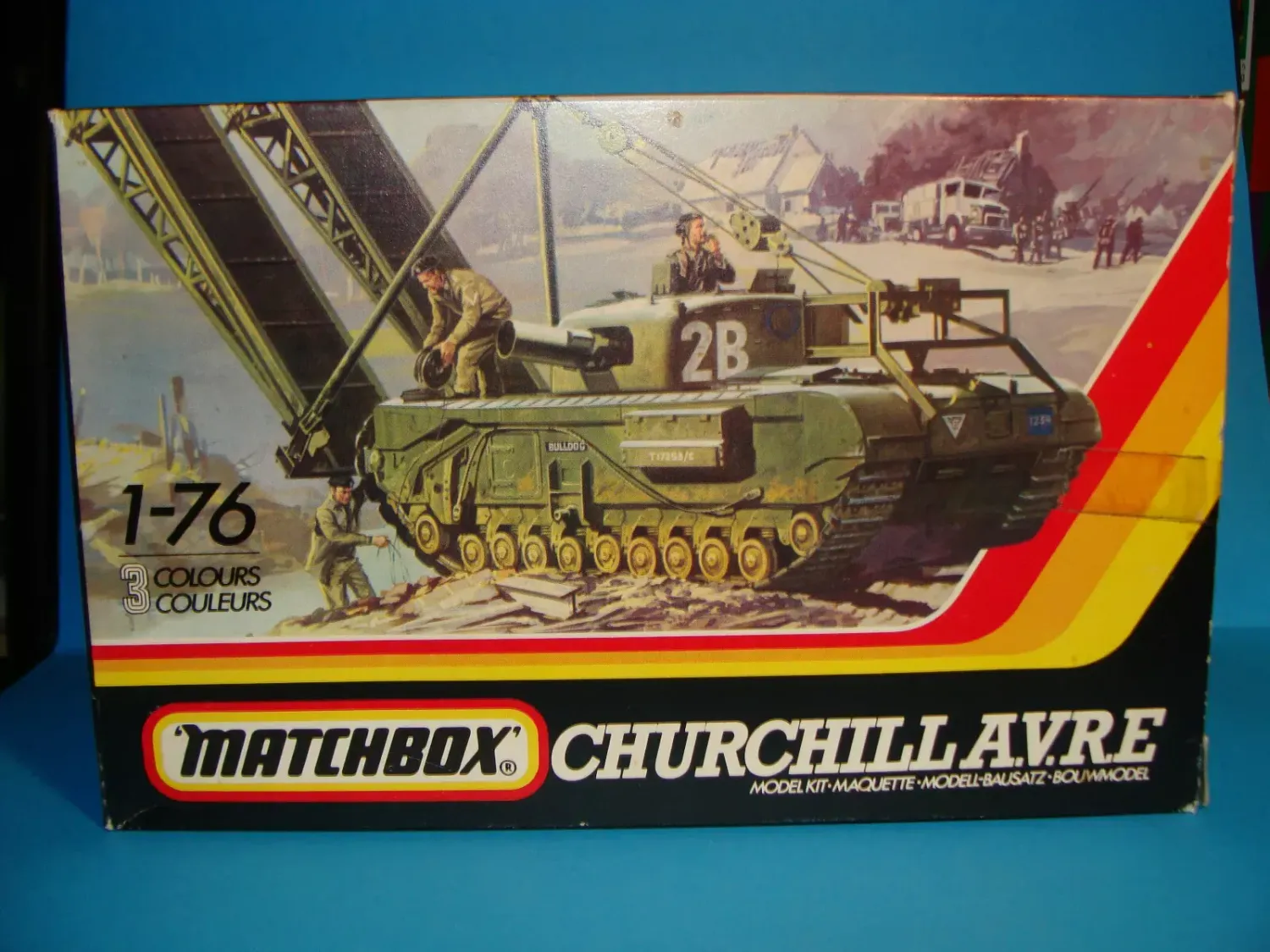 Matchbox PK177 1/76 Churchill AVRE - Vinatge Matchbox - Box mit Lagerspuren !!