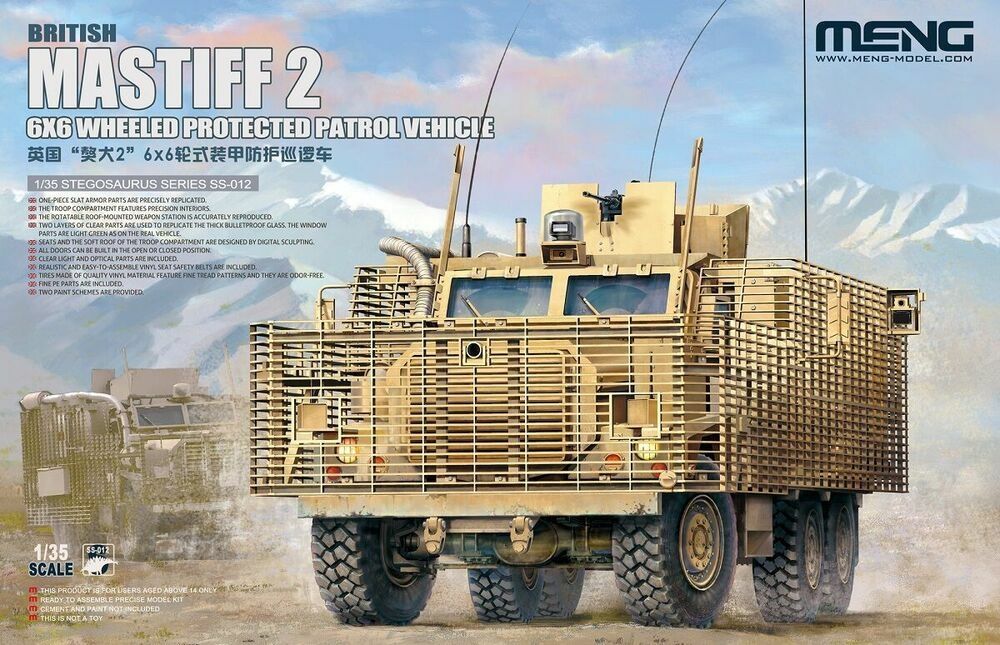 MENG SS012 1/35 British Mastiff 2 WPPV 6x6
