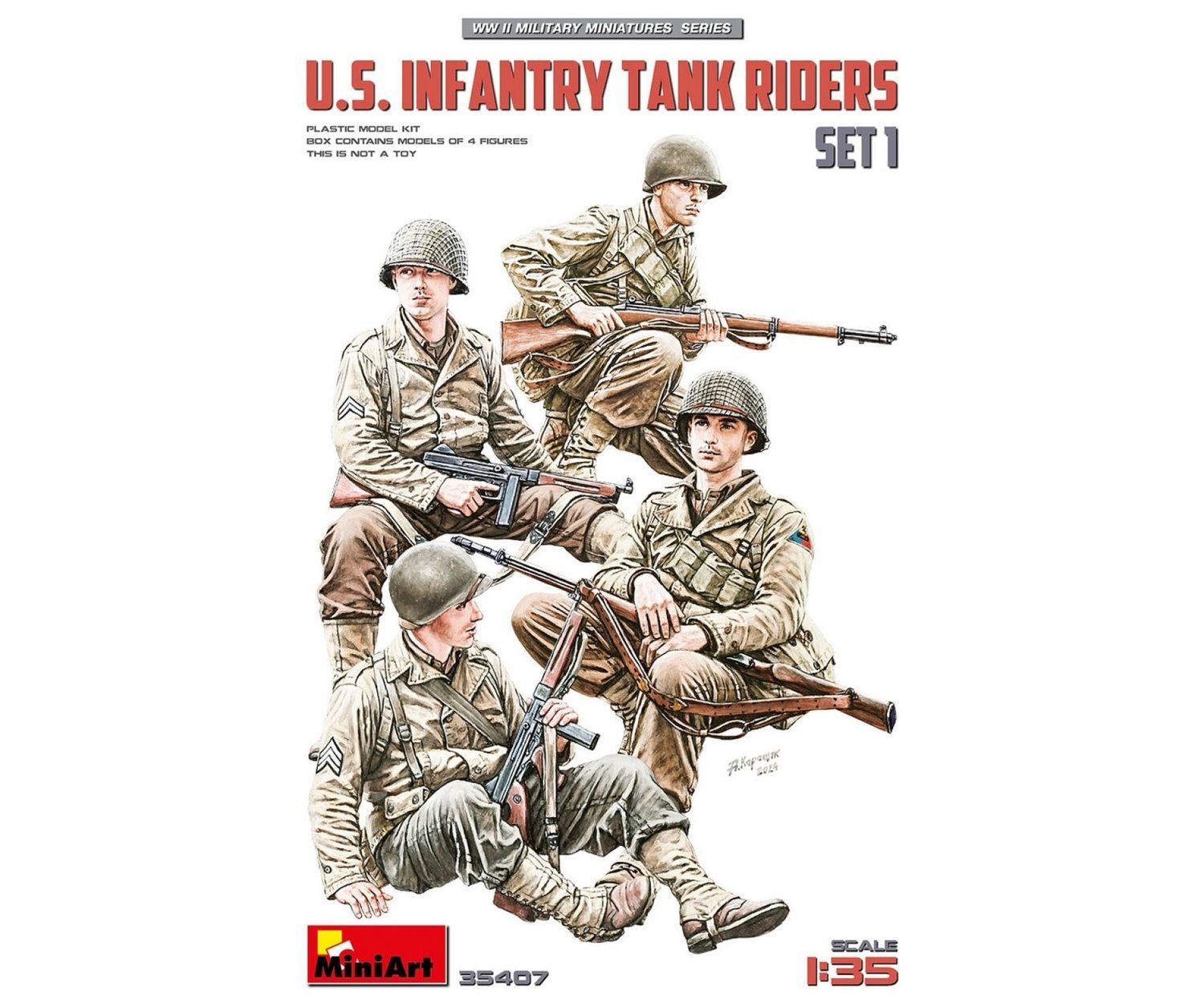 Miniart MA35407 1/35 US Infantry Tank Riders Set 1