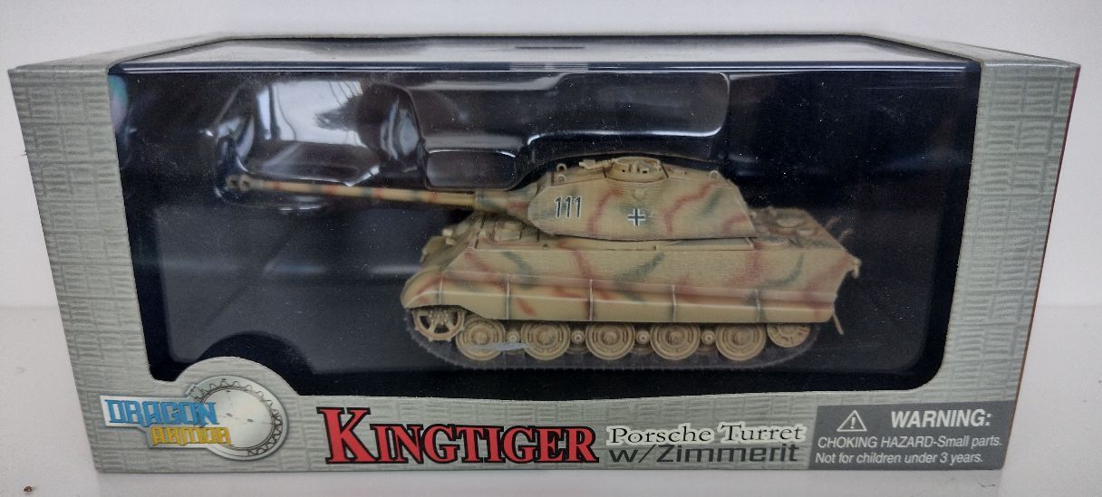 DRAGON ARMOR DR60105 1/72 Kingtiger ( Porsche Turret ), sPzAbt.503, Ohrdruf Training Area, June 1944 w/Zimmerit Coating