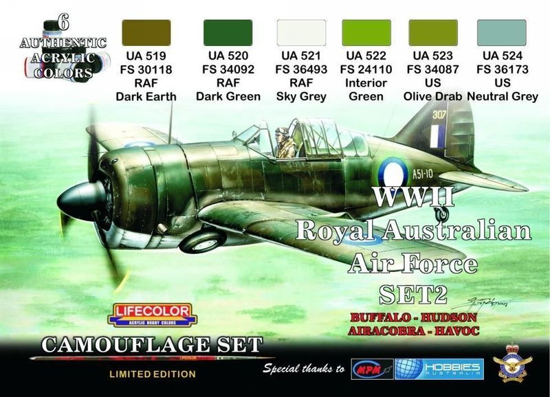 LIFECOLOR XS02 Royal Australian Air Force WWII , Set 2