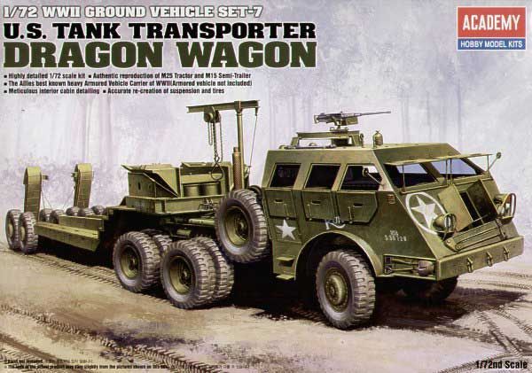 Academy 13409 1/72 U.S. TANK TRANSPORTER DRAGON WAGON