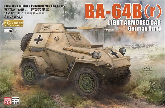 LANMO MODEL LM35004 1/35 BA-64B(r) Light Armoured Car - German Army LANMO MODEL LM35004 1/35 BA-64B(r) Light Armoured Car - German Army