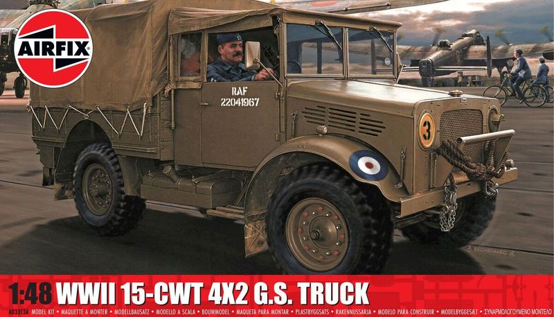 Airfix AF03313A 1/48 British RAF WWII 15-CWT 4x2 General Service Truck ( Bedford MWD ) Airfix AF03313A 1/48 British RAF WWII 15-CWT 4x2 General Service Truck ( Bedford MWD )
