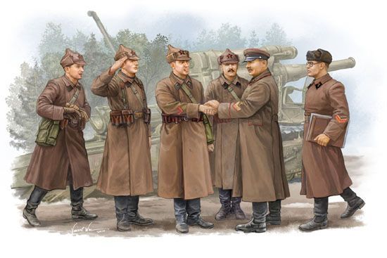 Trumpeter TR00428 1/35 Soviet Artillery Commander Inspection Trumpeter TR00428 1/35 Soviet Artillery Commander Inspection