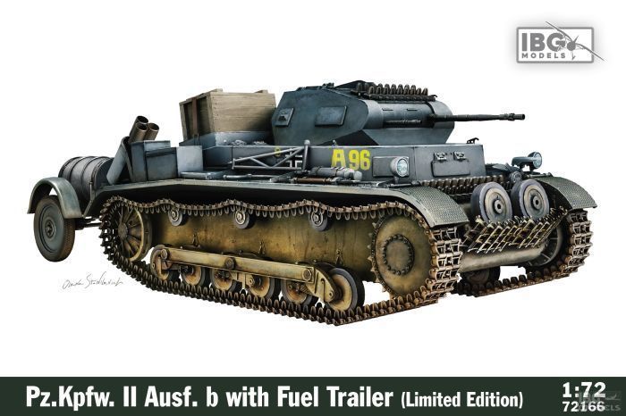IBG IBG72166 1/35 Pz.Kpfw.II , Ausf. b w/Fuel Trailer ( Limited Edition ) IBG IBG72166 1/35 Pz.Kpfw.II , Ausf. b w/Fuel Trailer ( Limited Edition )