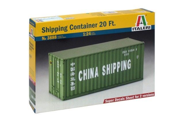 Italeri IT3888 1/24 Shipping Container 20 Ft. Italeri IT3888 1/24 Shipping Container 20 Ft.