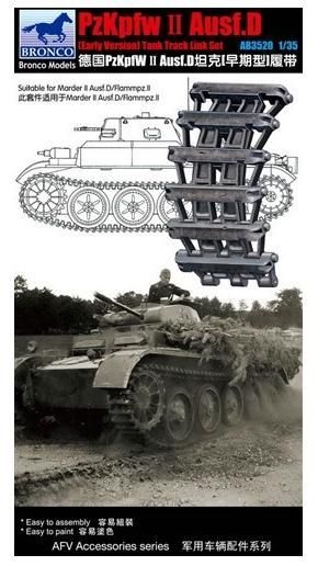 BRONCO AB3520 1/35 German Pz.Kpfw. II Ausf D ( Early Version ) Workable Track Link Set