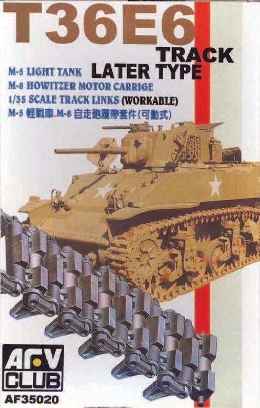 AFV CLUB AFV35020 1/35 M3 (T16 and T36E6) Individual Track Links AFV CLUB AFV35020 1/35 M3 (T16 and T36E6) Individual Track Links