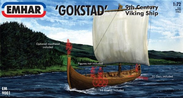 Emhar EM9001 1/72 Gokstad ( IXth Century Viking Ship ) Emhar EM9001 1/72 Gokstad ( IXth Century Viking Ship )