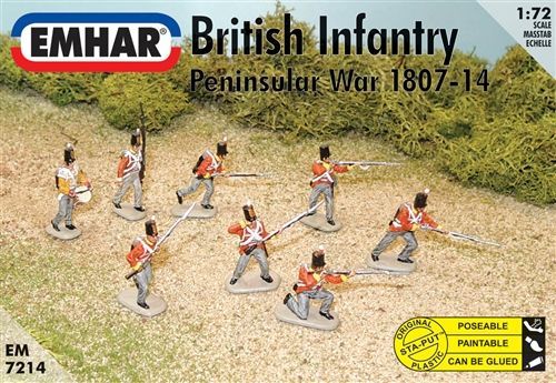 Emhar EM7214 1/72 Napoleonic British Infantry - Peninsular War 1807-14 Emhar EM7214 1/72 Napoleonic British Infantry - Peninsular War 1807-14