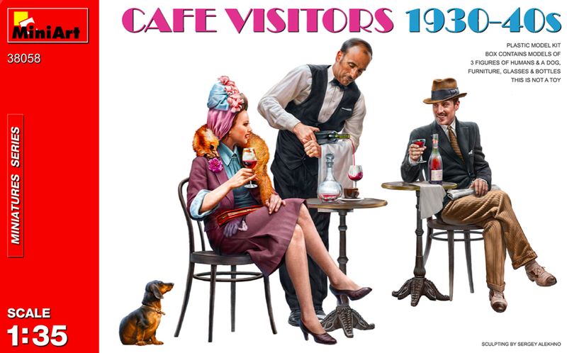 Miniart MA38058 1/35 Cafe Visitors 1930-40s Miniart MA38058 1/35 Cafe Visitors 1930-40s