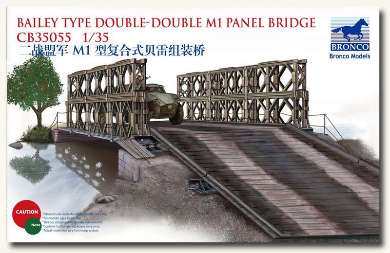 BRONCO CB35055 1/35 Bailey Type Double-Double M1 Panel Bridge BRONCO CB35055 1/35 Bailey Type Double-Double M1 Panel Bridge