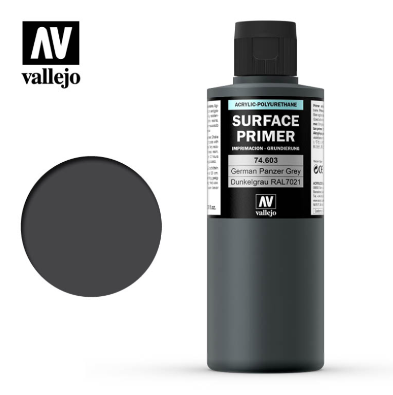 VALLEJO VAL74603 Surface Primer German Panzer Grey RAL7021 VALLEJO VAL74603 Surface Primer German Panzer Grey RAL7021